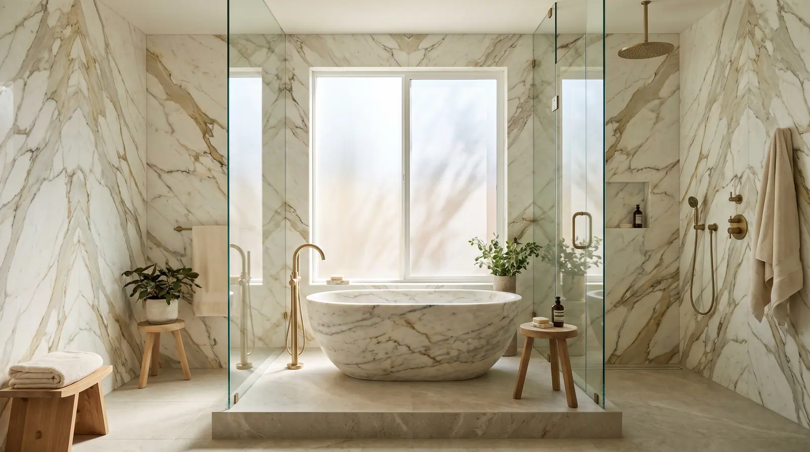 Luxury marble bathroom