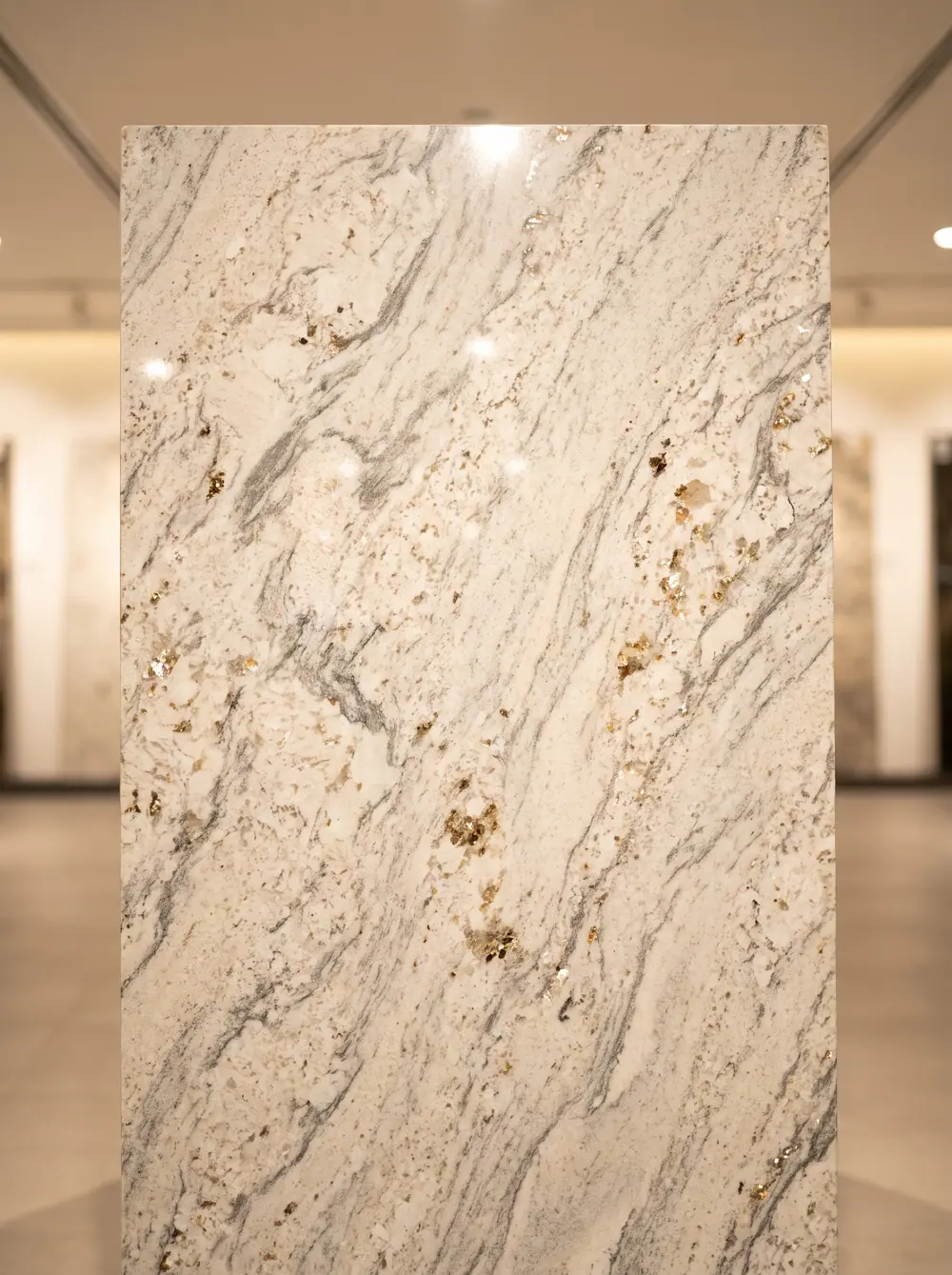 Alaska White granite slab
